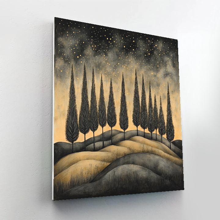 Zhao Mengfu Inspired Celestial Grove Harmony DIY paint by numbers