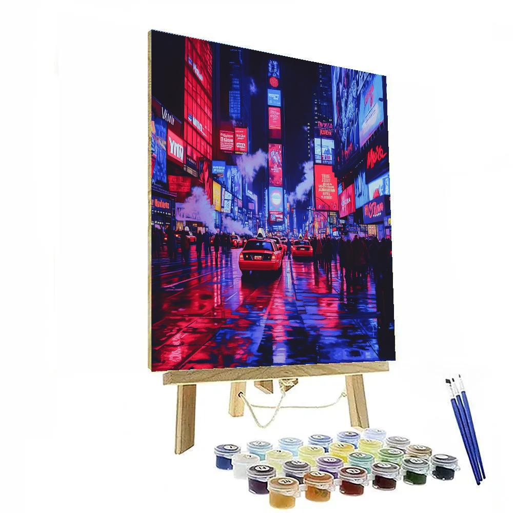 Times Square At Dusk New York United States Paint by numbers art