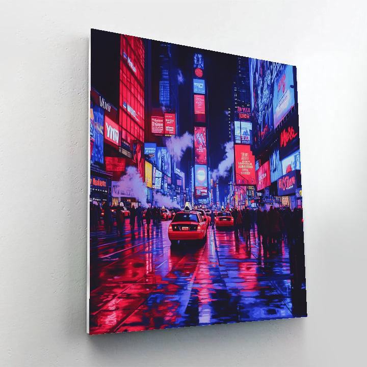 Times Square At Dusk New York United States Paint by numbers art