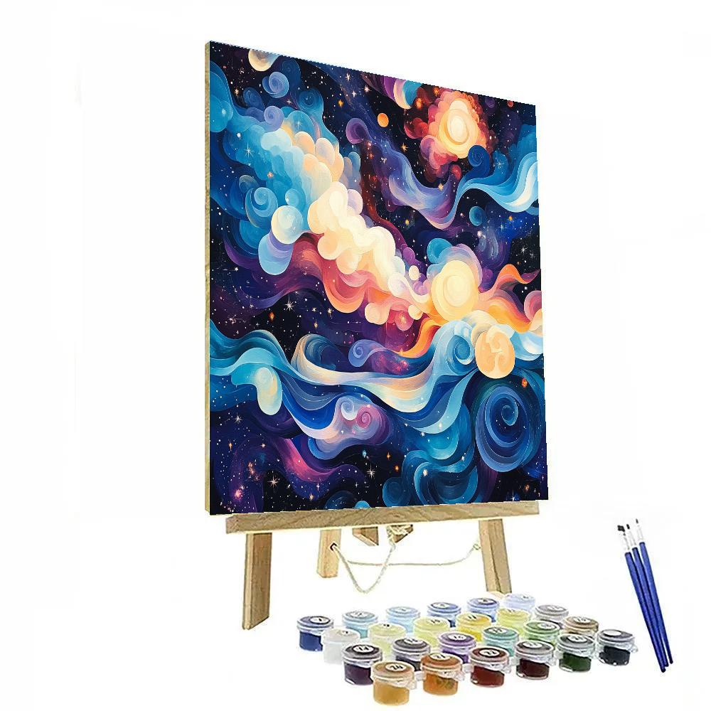 Paul Klee Inspired Cosmic Harmonies Painting by numbers kit