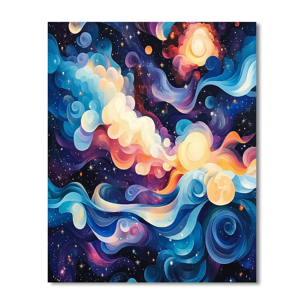 Paul Klee Inspired Cosmic Harmonies Painting by numbers kit