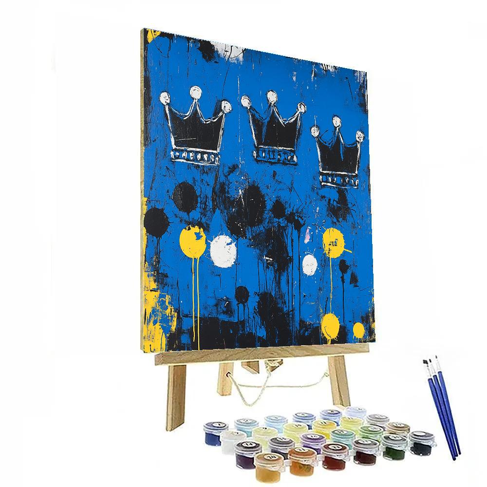 Jean-Michel Basquiat Inspired Silent Rhythm Of Color painting number kit