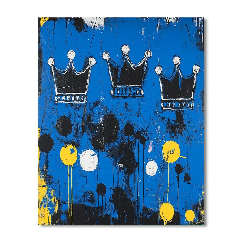 Jean-Michel Basquiat Inspired Silent Rhythm Of Color painting number kit