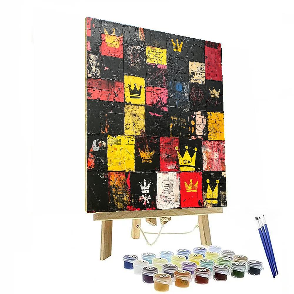 Jean-Michel Basquiat Inspired Fragments Of Identity Paint by numbers art