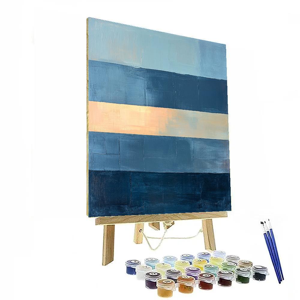 Mark Rothko Inspired Arctic Dawn Field paint by color
