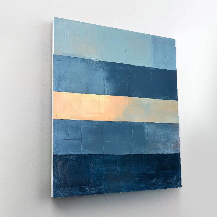 Mark Rothko Inspired Arctic Dawn Field paint by color