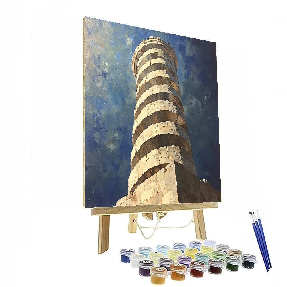 Michelangelo Inspired Nebular Spire painting number kit