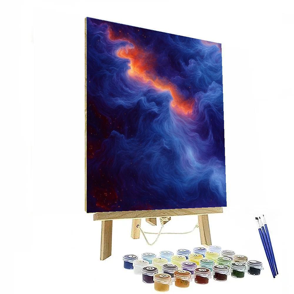 Michelangelo Inspired Celestial Veil paint by numbers