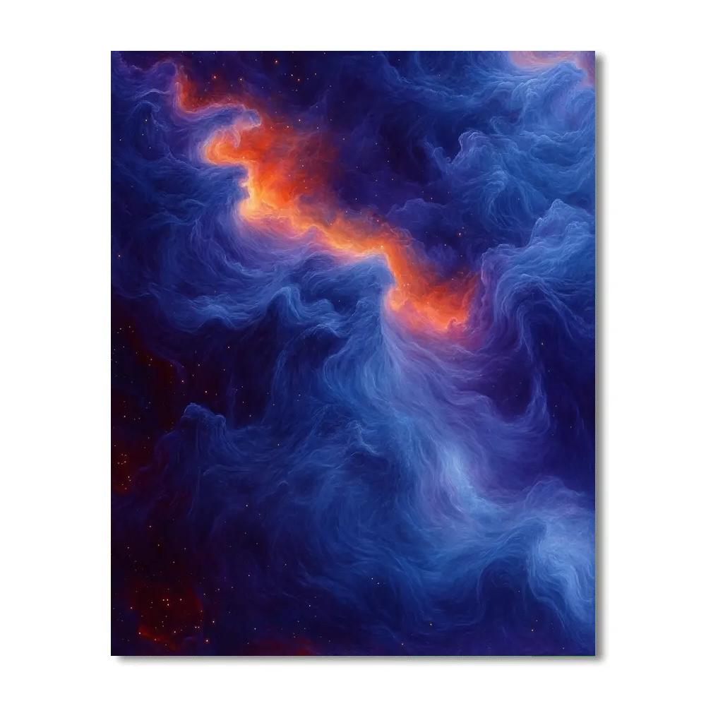 Michelangelo Inspired Celestial Veil paint by numbers