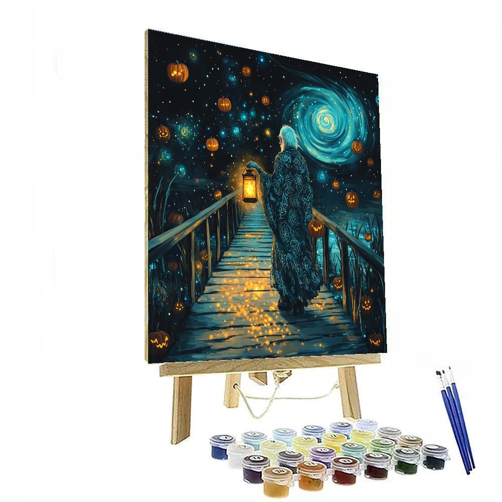 Halloween Nebula Lantern Keeper paint by color