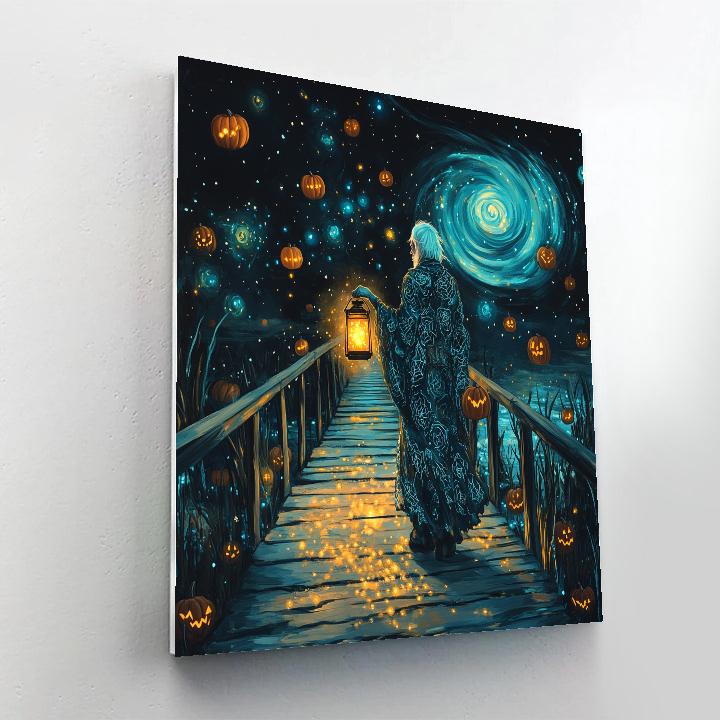 Halloween Nebula Lantern Keeper paint by color