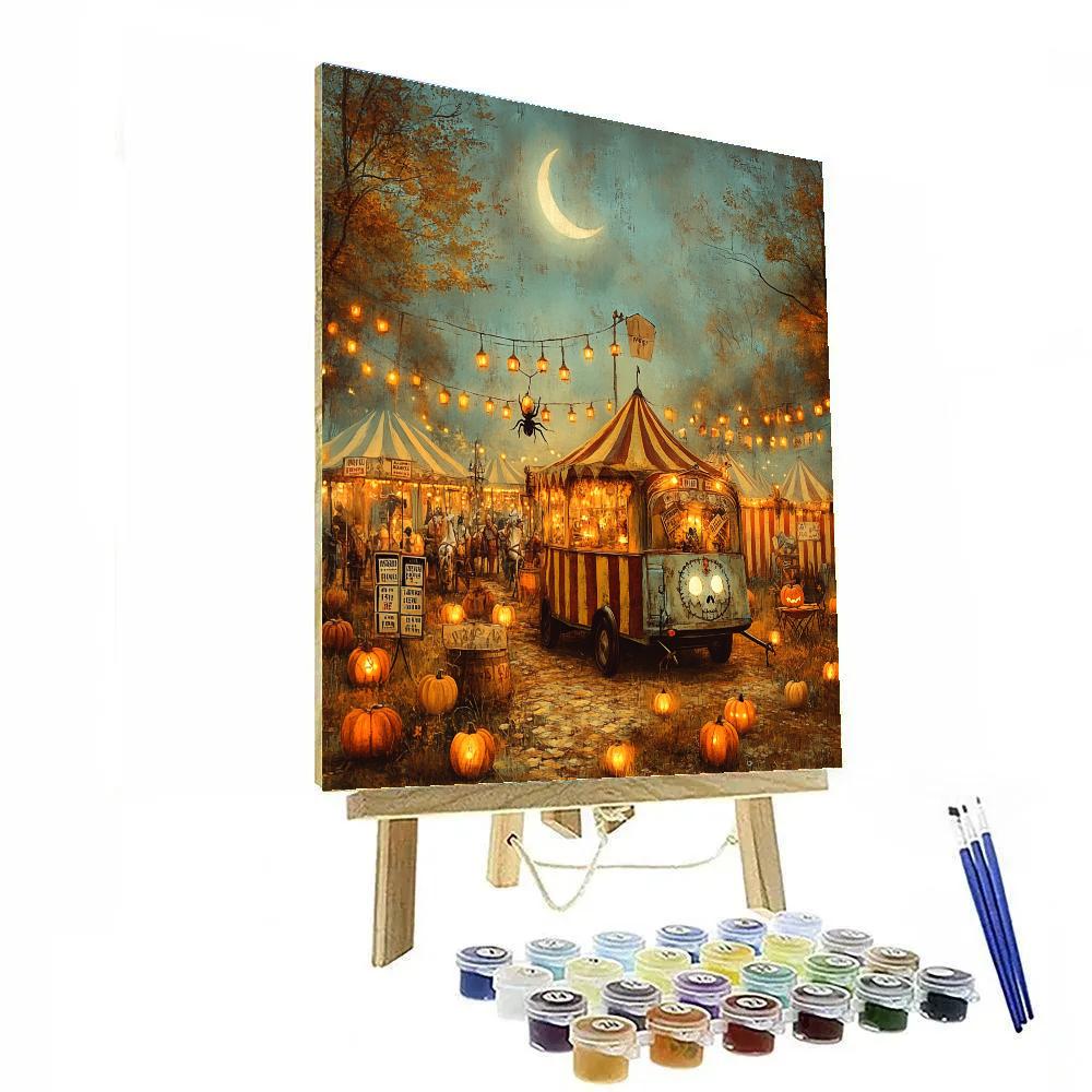Halloween Carnival Of Lost Lanterns Number painting