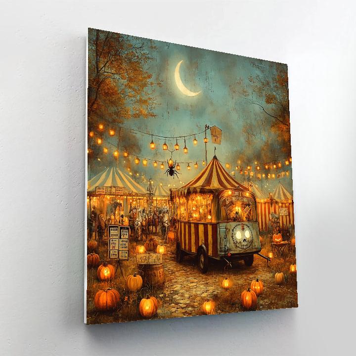 Halloween Carnival Of Lost Lanterns Number painting
