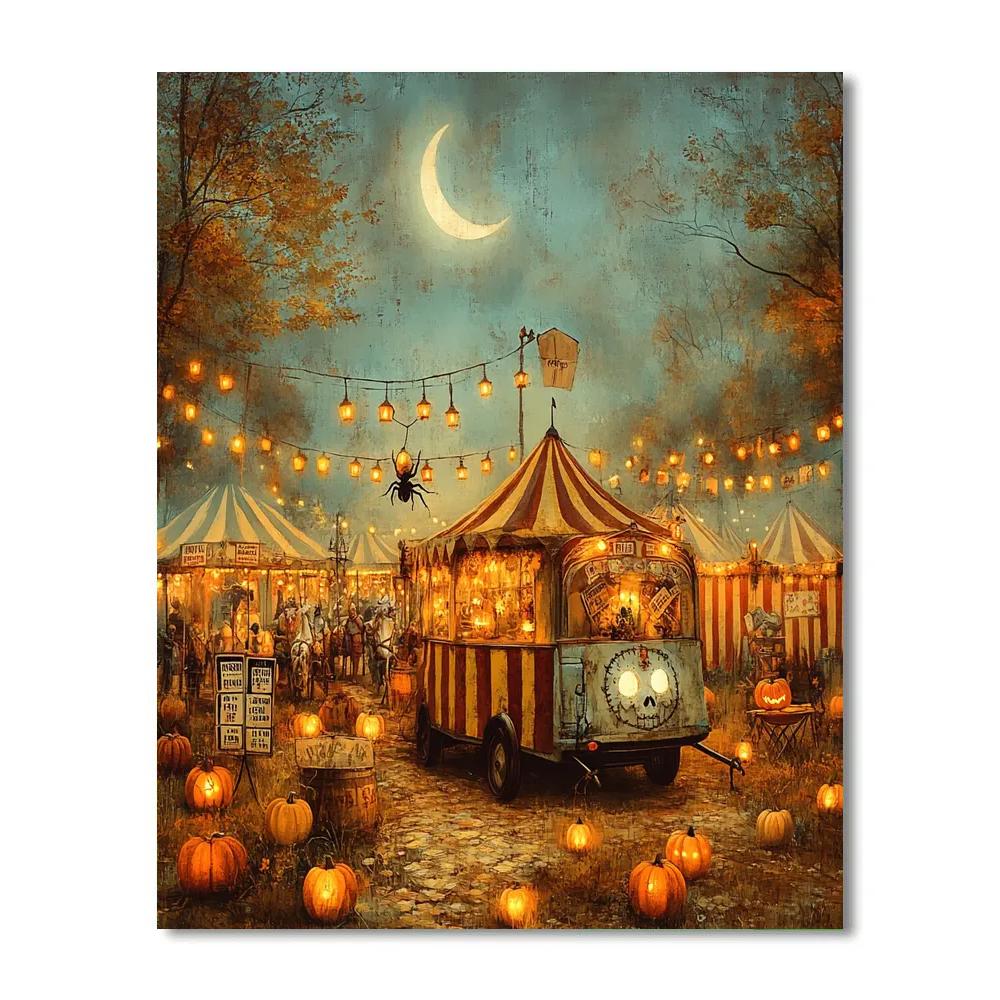Halloween Carnival Of Lost Lanterns Number painting