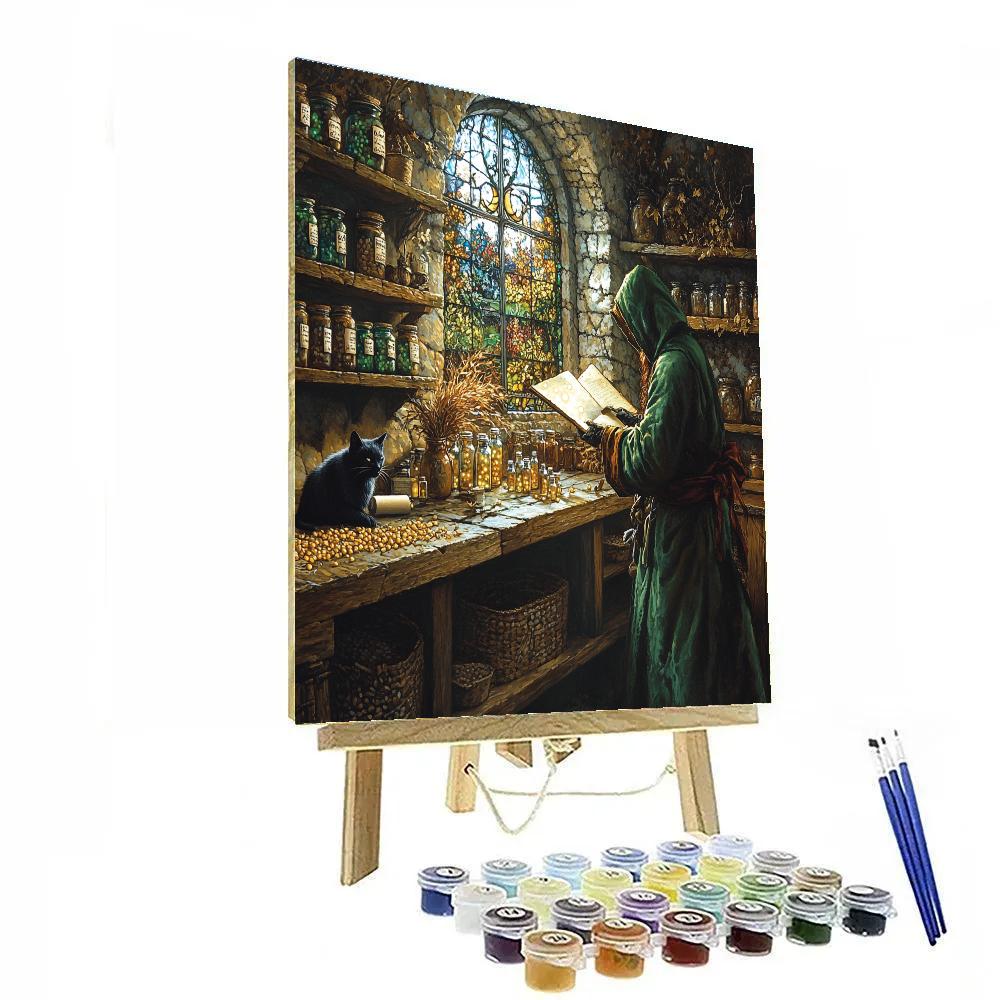 Halloween Apothecary Of Moonroot Remedies Paint by numbers kits