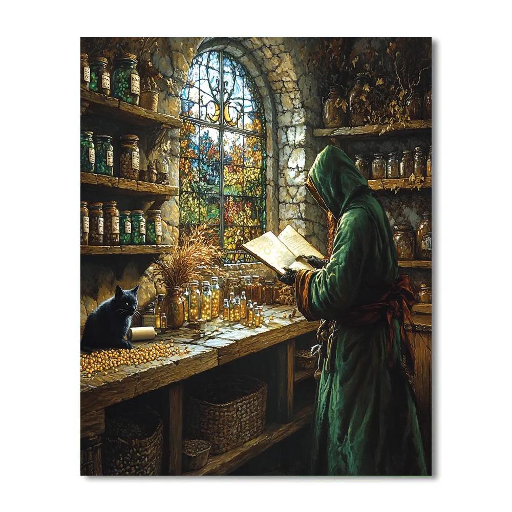 Halloween Apothecary Of Moonroot Remedies Paint by numbers kits