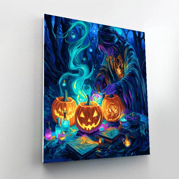Halloween Lantern Alchemist paint by number