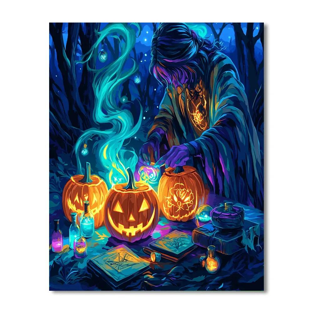 Halloween Lantern Alchemist paint by number