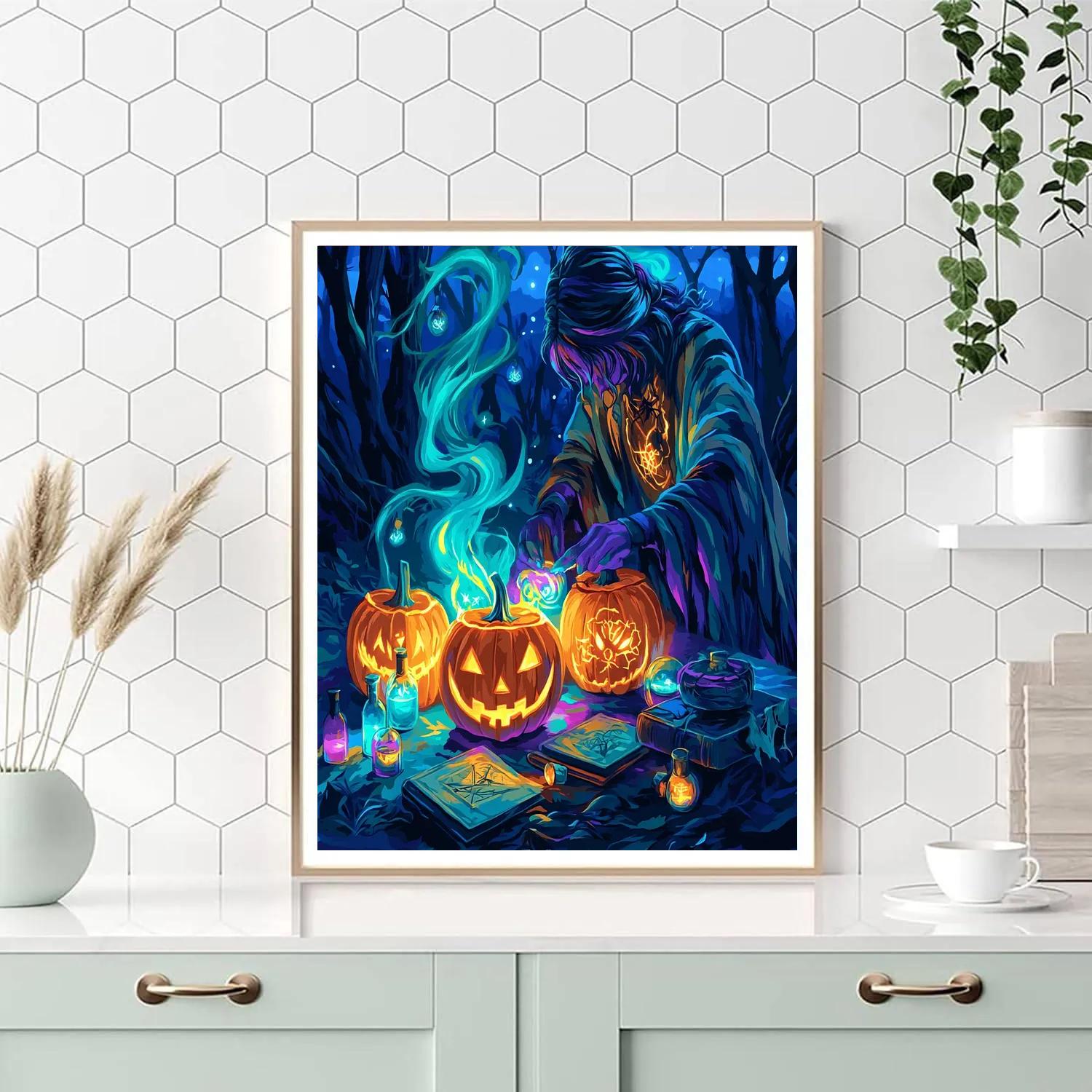 Halloween Lantern Alchemist paint by number