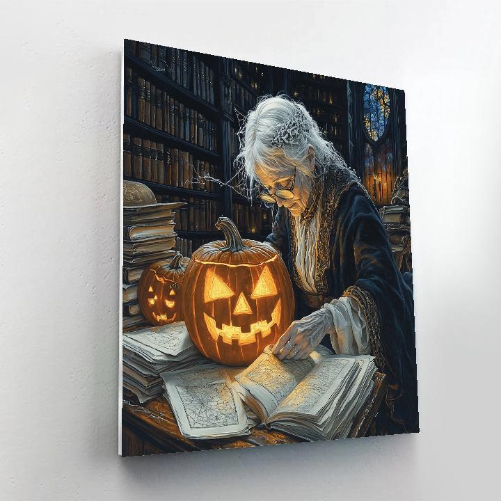 Lantern Archivist Halloween painting number kit