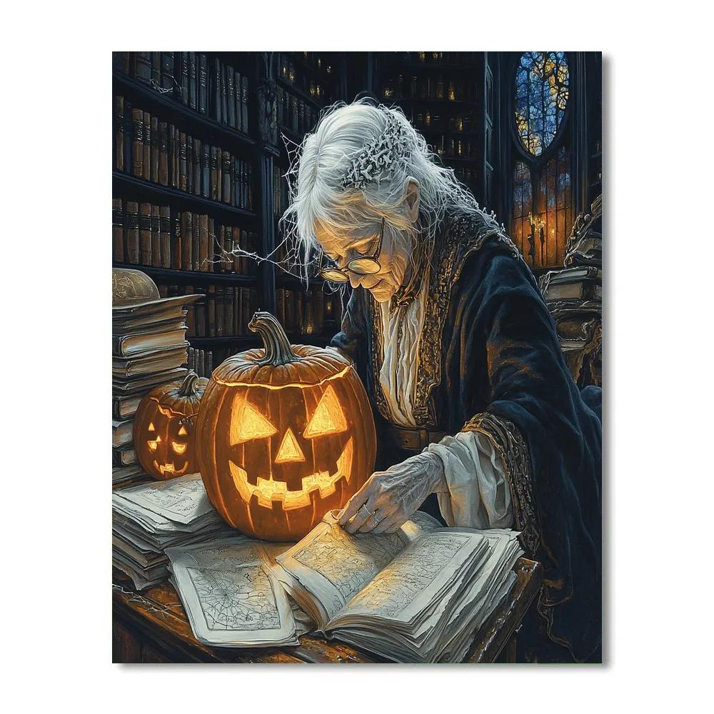 Lantern Archivist Halloween painting number kit