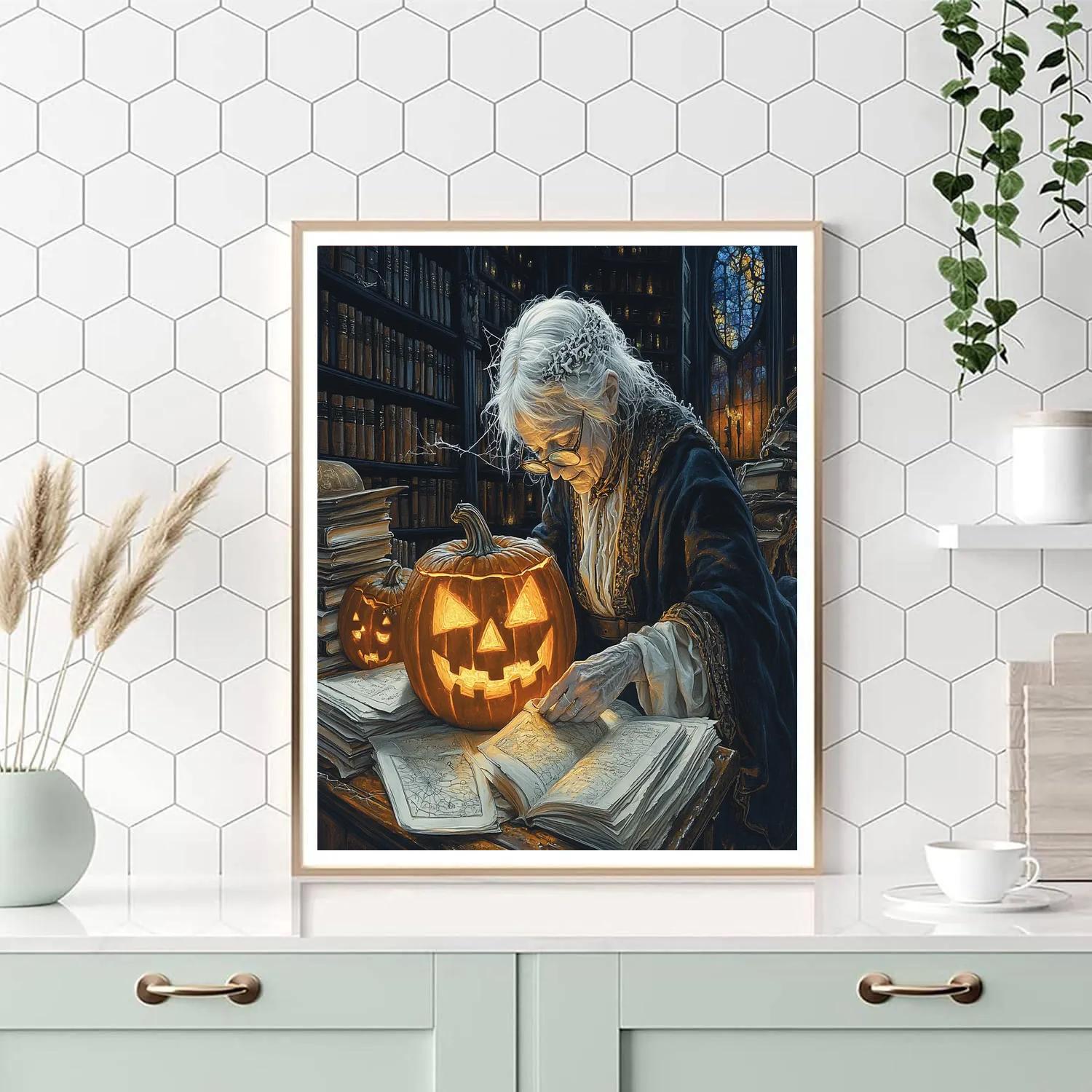 Lantern Archivist Halloween painting number kit