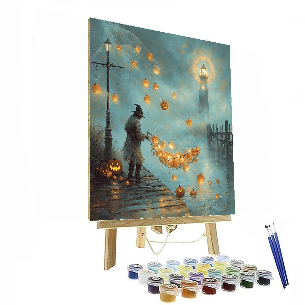 Spooky Lantern Fisher Of Lost Tricks paint by number