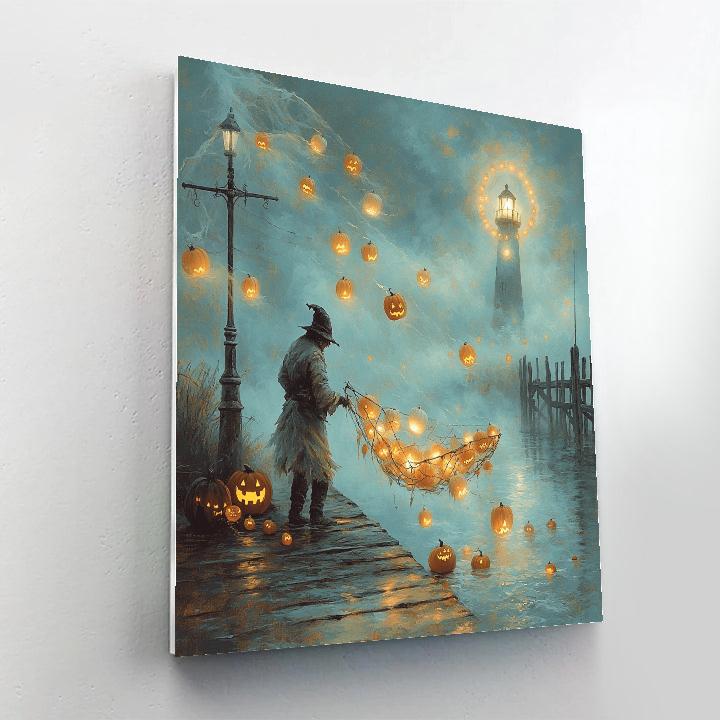 Spooky Lantern Fisher Of Lost Tricks paint by number