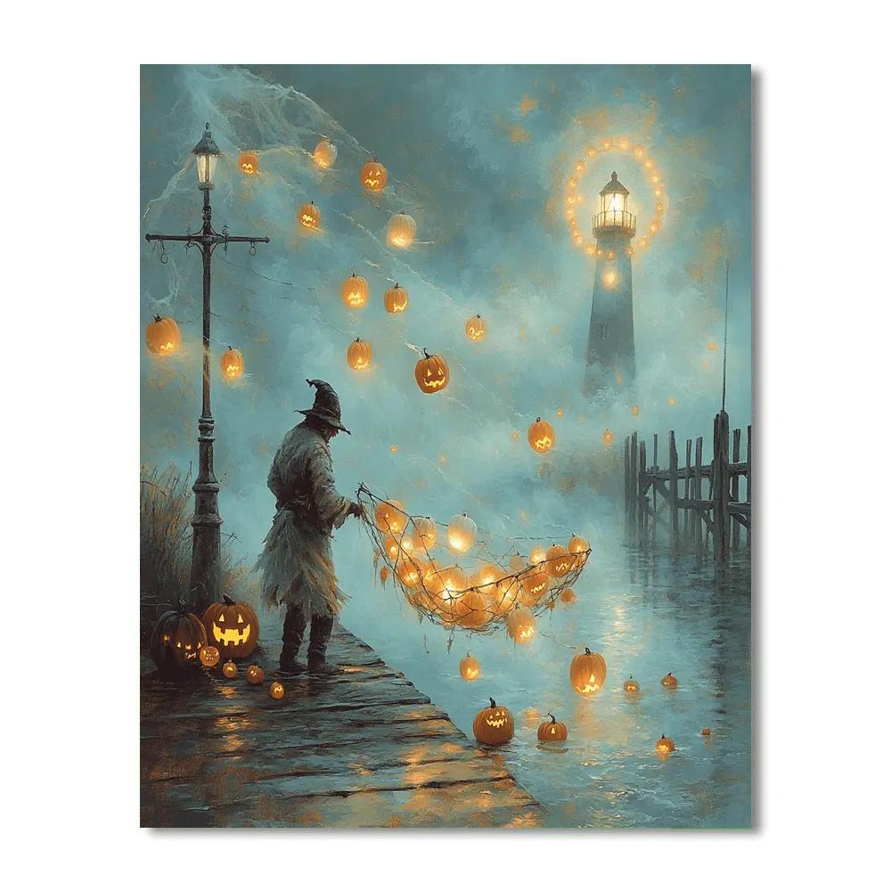 Spooky Lantern Fisher Of Lost Tricks paint by number