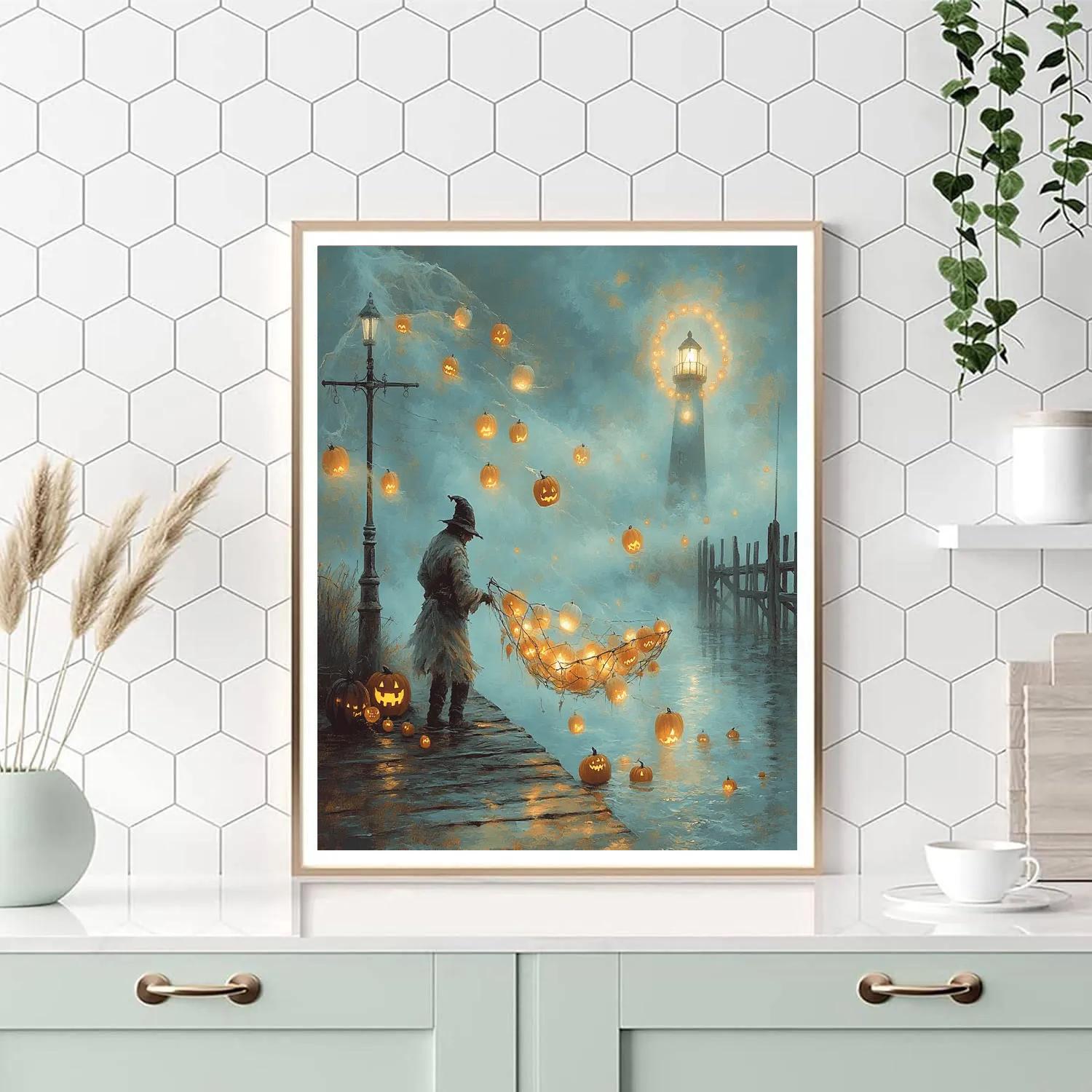 Spooky Lantern Fisher Of Lost Tricks paint by number