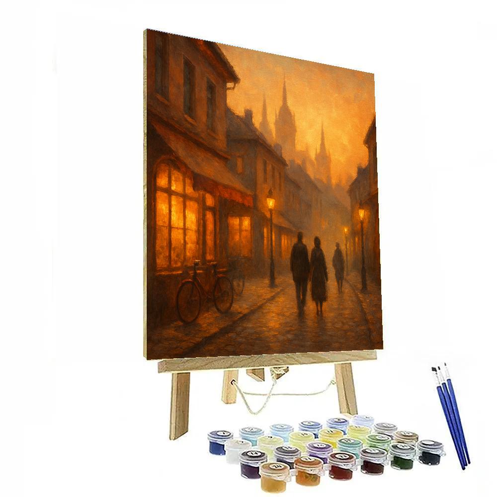 Sunset Lane Cozy Cityscape Paint by numbers kits