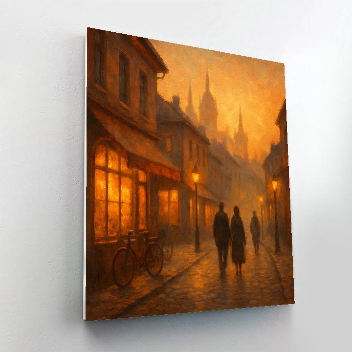 Sunset Lane Cozy Cityscape Paint by numbers kits