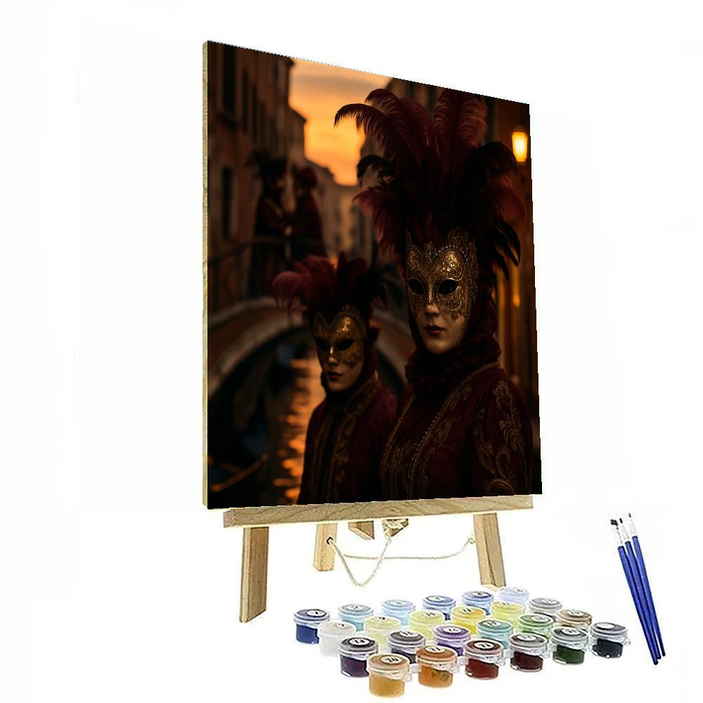 Venetian Carnival Masquerade paint by color