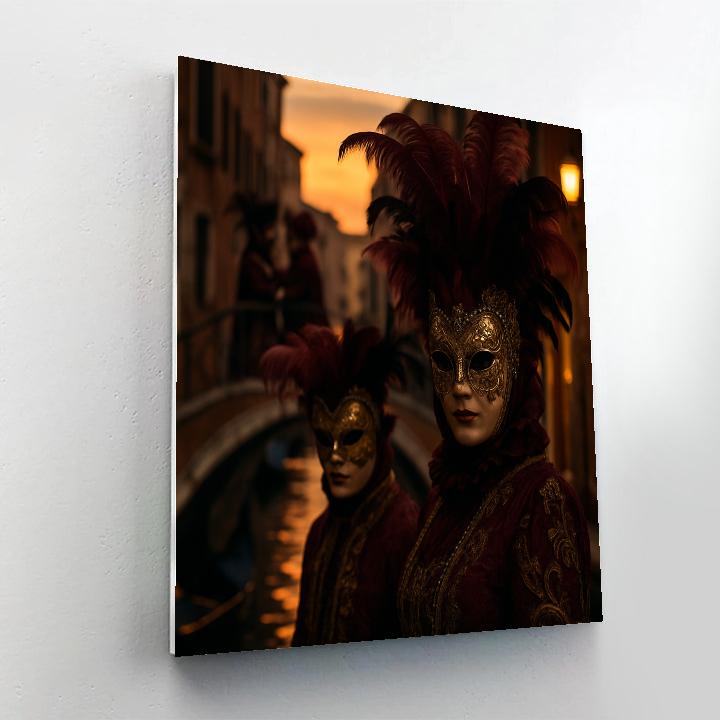 Venetian Carnival Masquerade paint by color