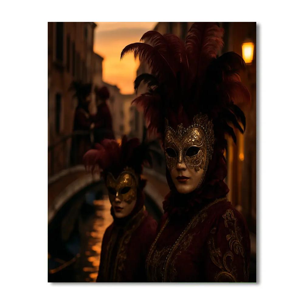 Venetian Carnival Masquerade paint by color