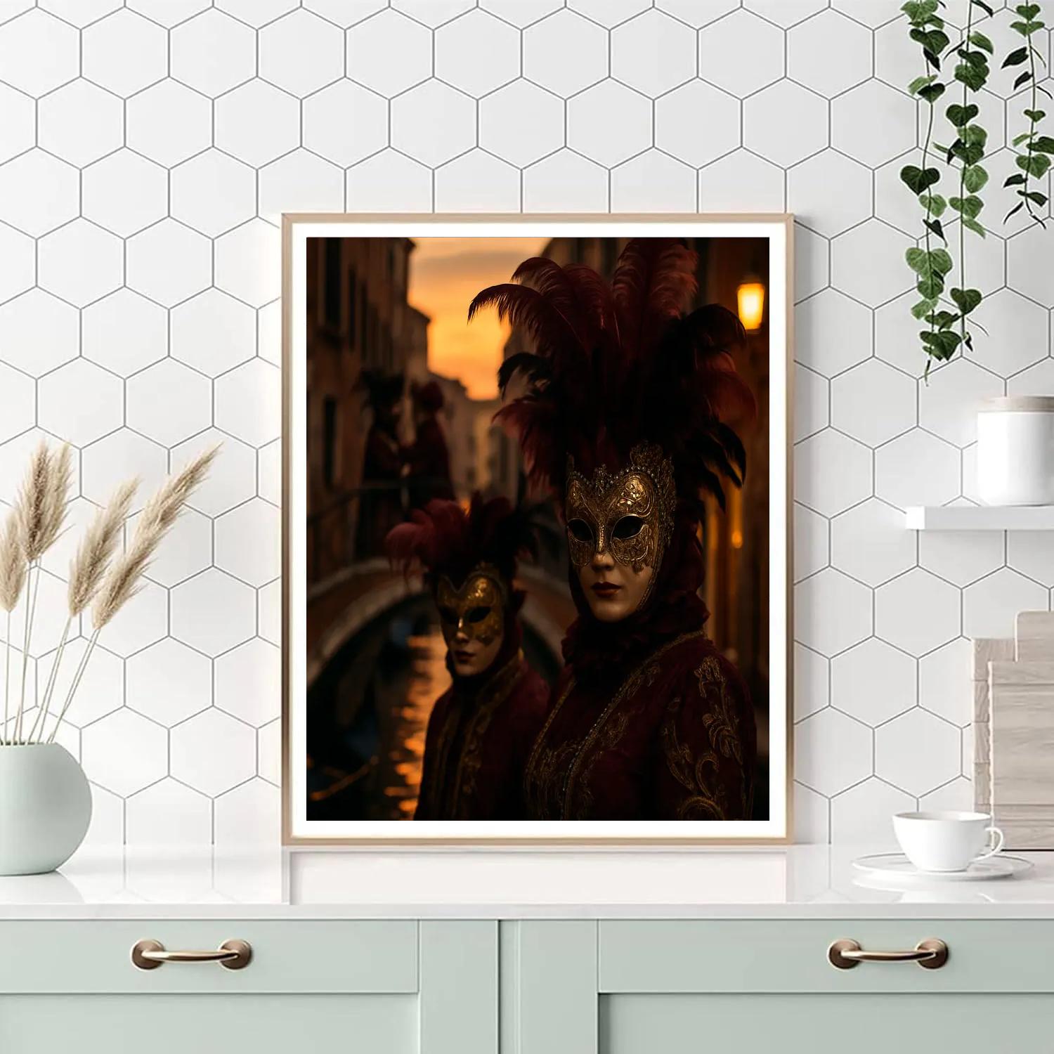 Venetian Carnival Masquerade paint by color