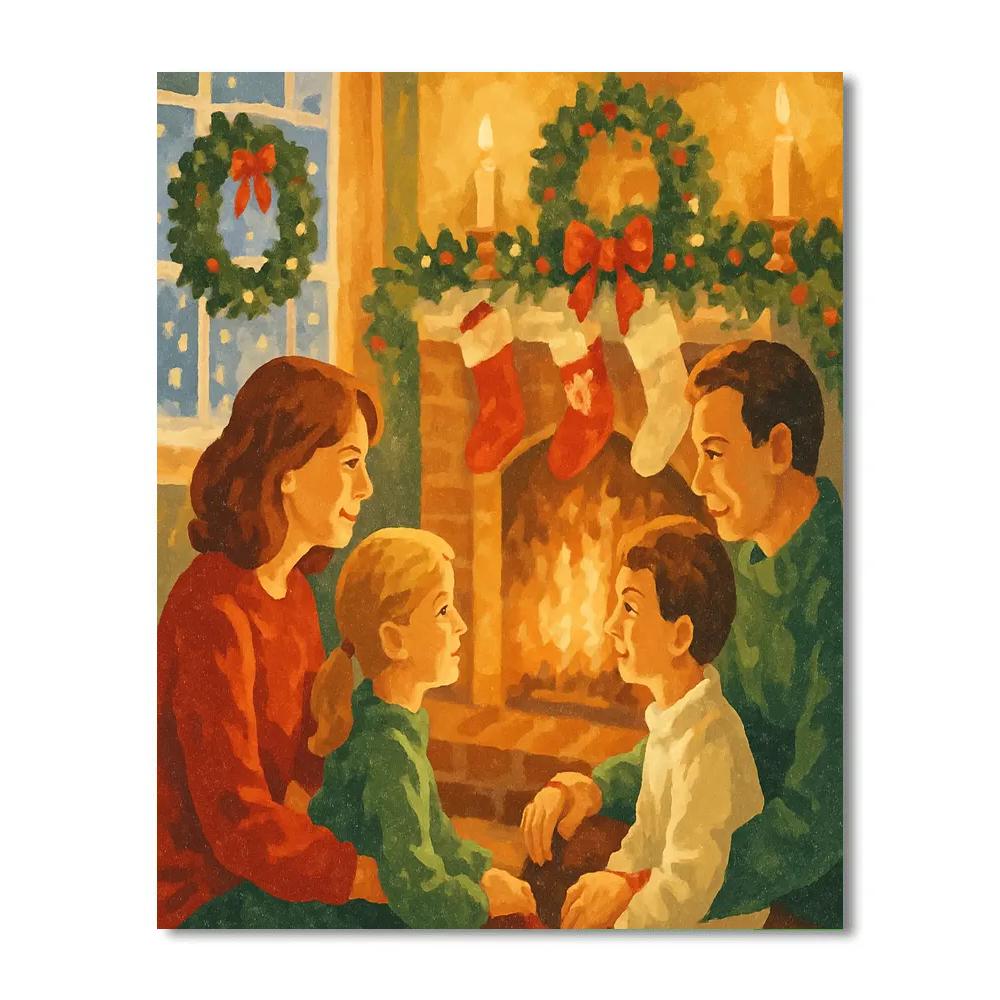 Midnight Mantle Gathering Numbered painting kits