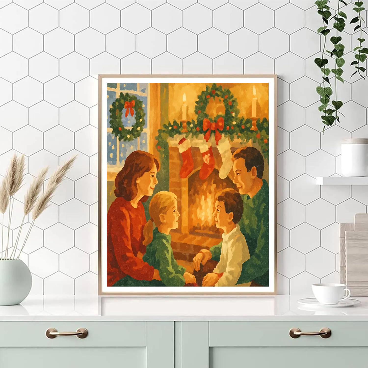 Midnight Mantle Gathering Numbered painting kits