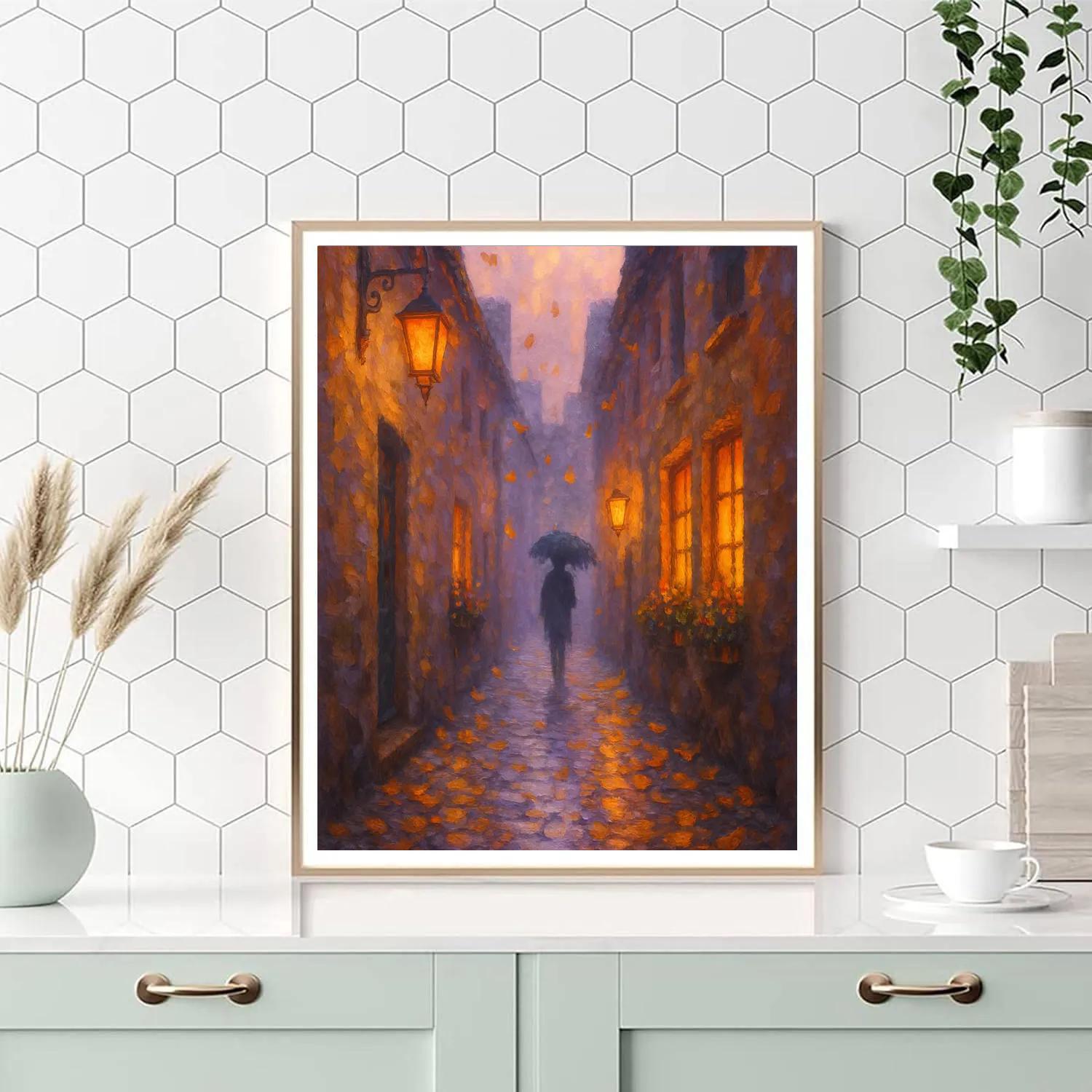 Lantern Alley Painted Retreat paint by number