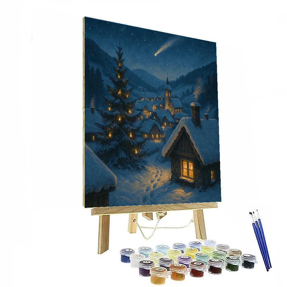 Christmas Starlit Eve DIY paint by numbers