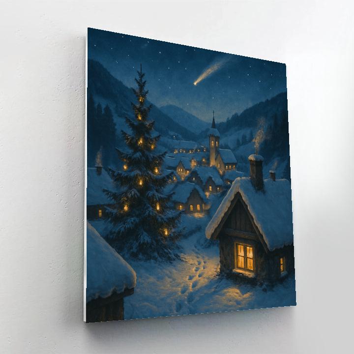 Christmas Starlit Eve DIY paint by numbers