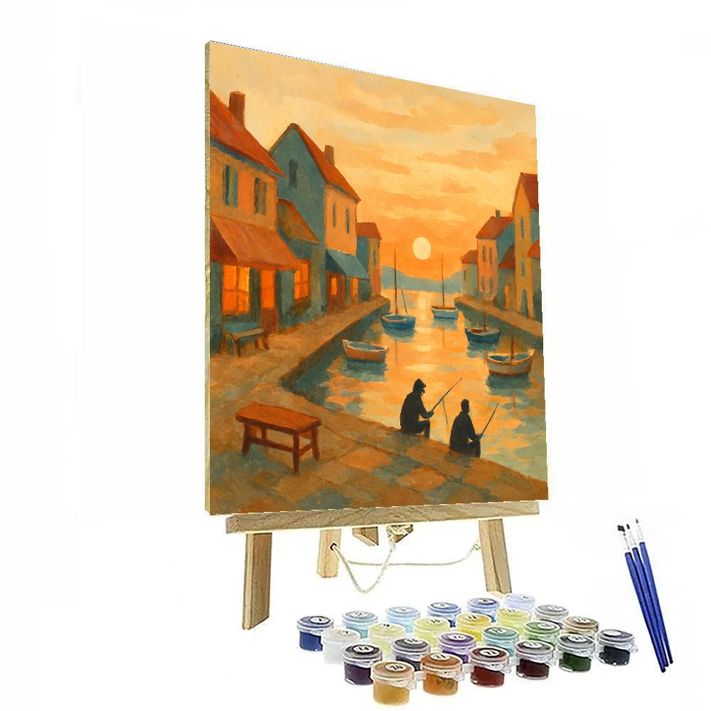 Harbor Window Warmth Paint by numbers kits