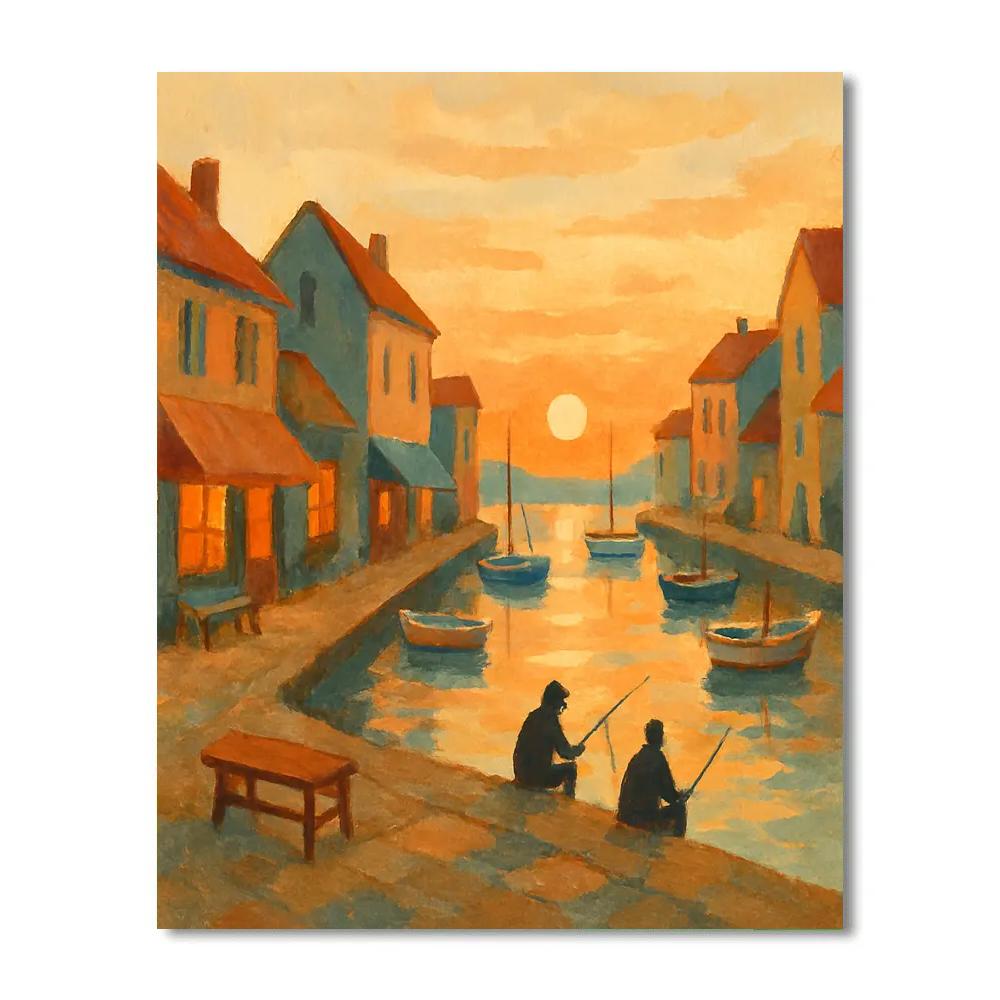 Harbor Window Warmth Paint by numbers kits