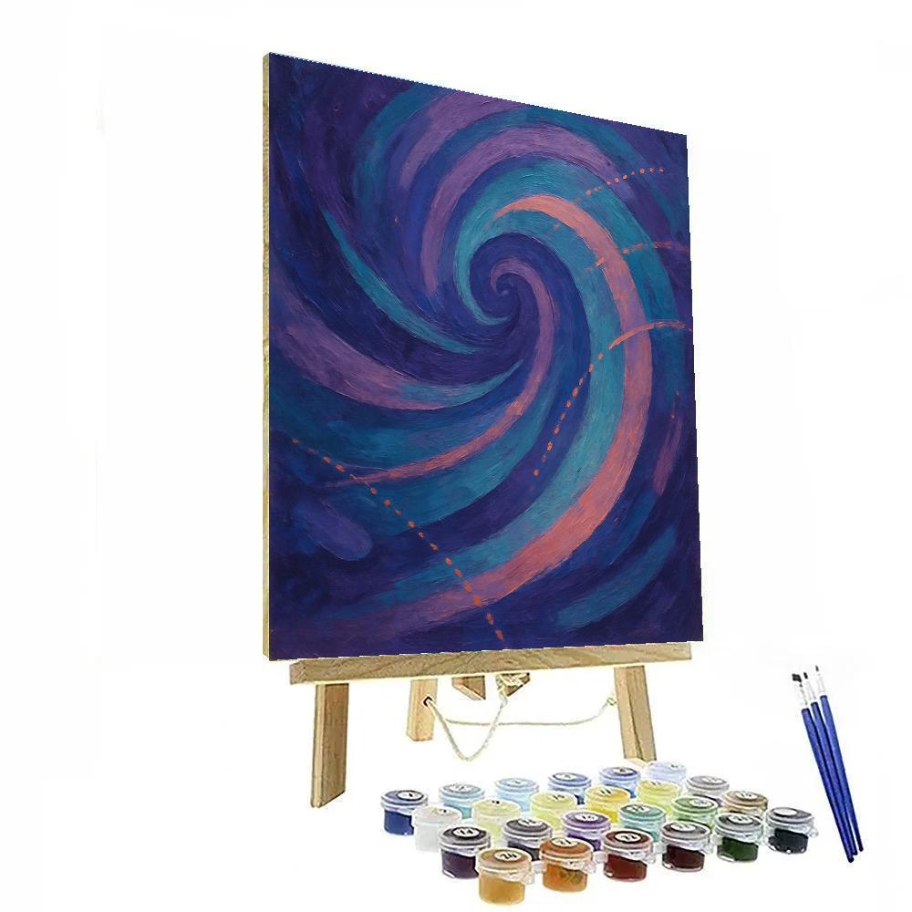 Abstract Cosmic Drift painting number kit