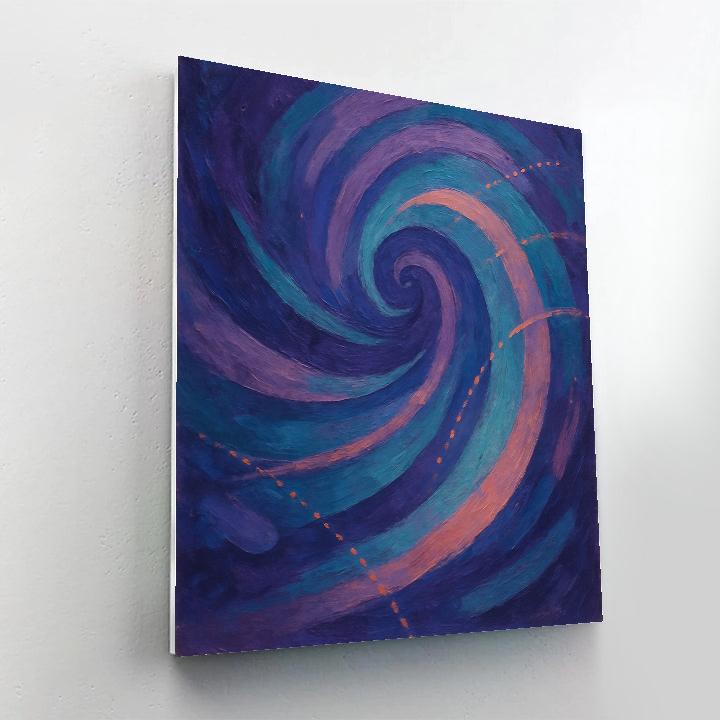 Abstract Cosmic Drift painting number kit