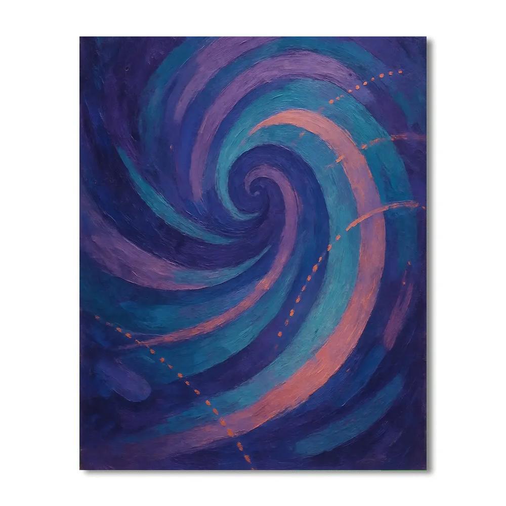 Abstract Cosmic Drift painting number kit