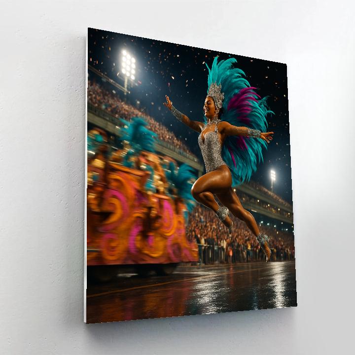 Rio Samba Street Parade painting number kit