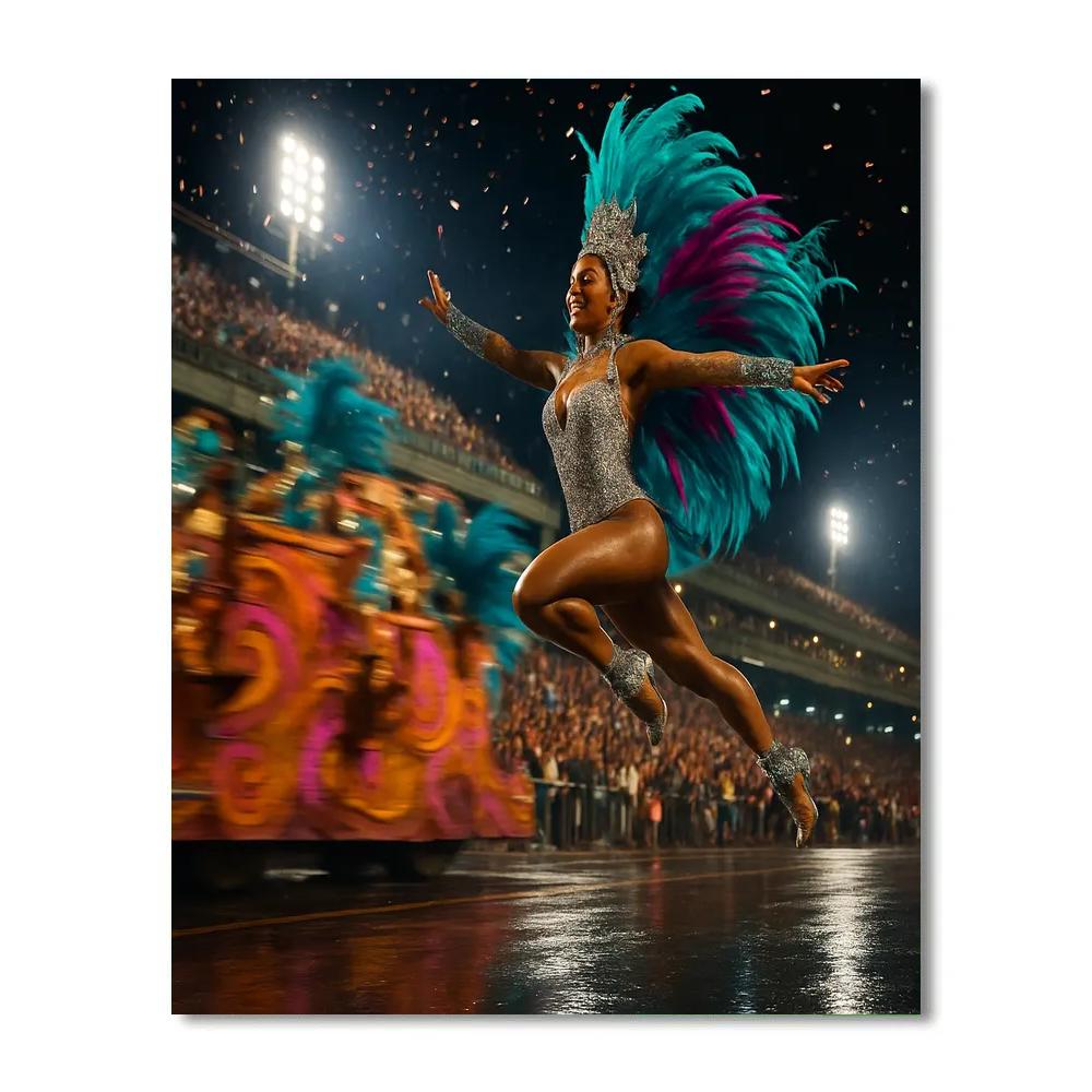 Rio Samba Street Parade painting number kit