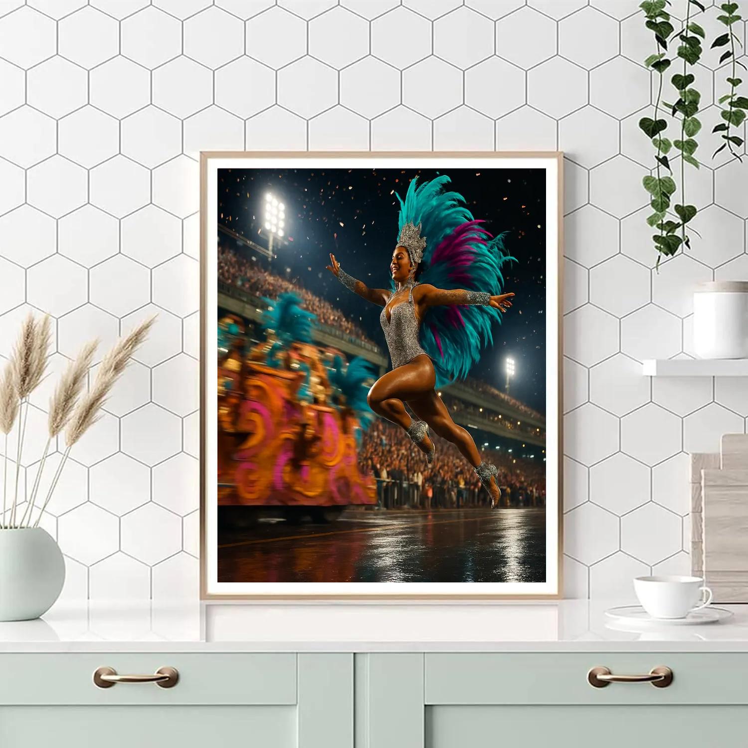 Rio Samba Street Parade painting number kit