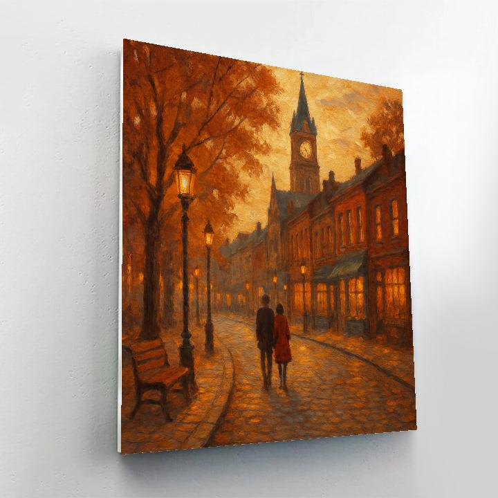 Clocktower Hearth View paint by numbers